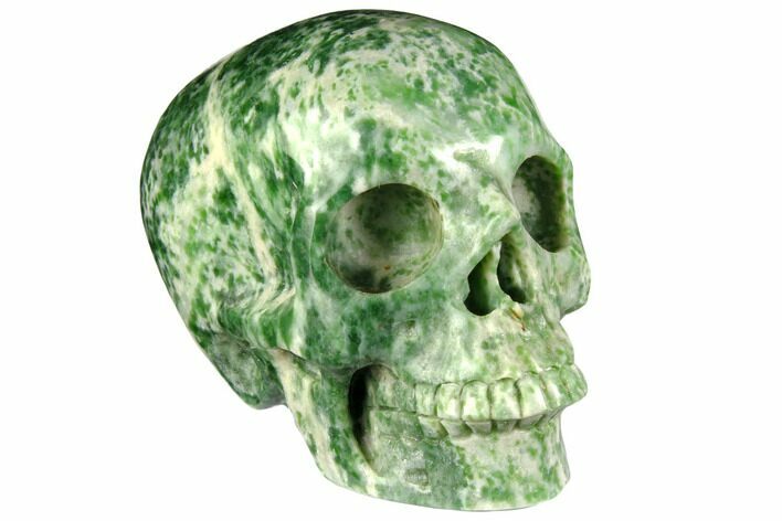 Realistic, Polished Hamine Jasper Skull #151008